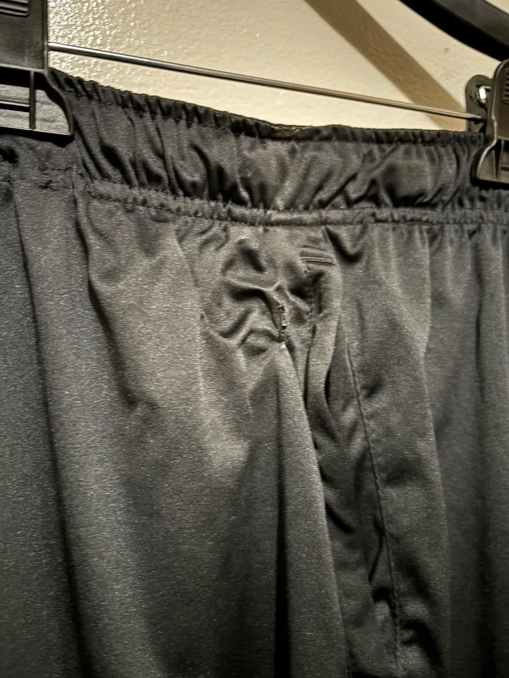 Nike Black Dri-FIT Athletic Shorts with White Swoosh